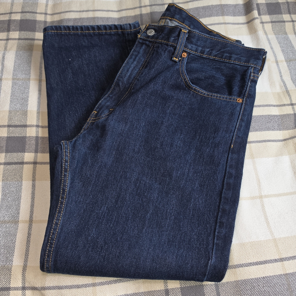 Levi's Men's Dark Blue Straight Jeans